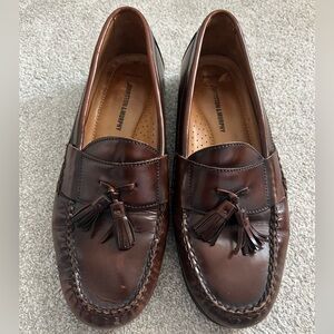 Johnston & Murphy Brown Leather Tassel Loafers men’s size 9.5M